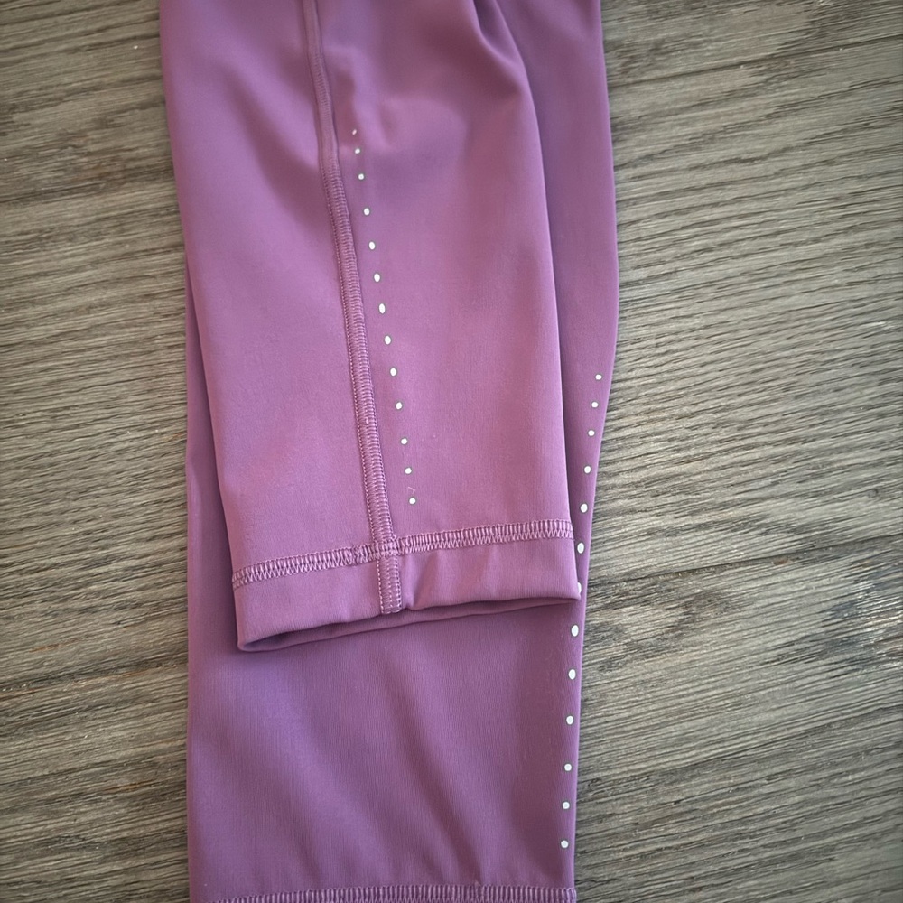 Lululemon Soft Purple Leggings with sparkly accents - Picture 2 of 10